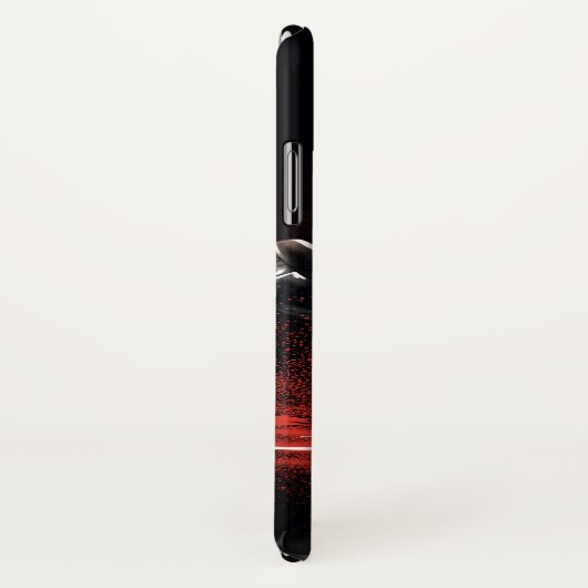 Aquaman | schwarzer Manta-rote Schlag-Grafik Case-Mate iPhone Hülle (Hinten/Rechts)