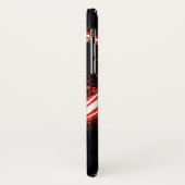 Aquaman | schwarzer Manta-rote Schlag-Grafik Case-Mate iPhone Hülle (Hinten/Links)