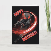 Aquaman | schwarzer Manta-rote Schlag-Grafik Karte (Vorderseite)