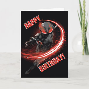 Aquaman   schwarzer Manta-rote Schlag-Grafik Karte