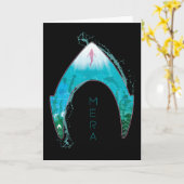 Aquaman See Through Mera Symbol Ocean Graphic Karte (Gelbe Blume)