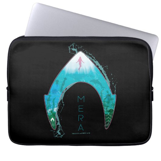 Aquaman See Through Mera Symbol Ocean Graphic Laptopschutzhülle (Vorderseite)