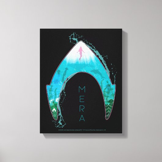 Aquaman See Through Mera Symbol Ocean Graphic Leinwanddruck (Vorderseite)