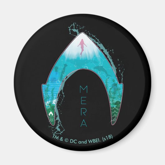 Aquaman See Through Mera Symbol Ocean Graphic Magnet (Vorne)