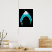 Aquaman | See Through Mera Symbol Ocean Graphic Poster (Küche)