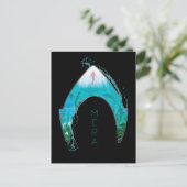 Aquaman See Through Mera Symbol Ocean Graphic Postkarte (Stehend Vorderseite)