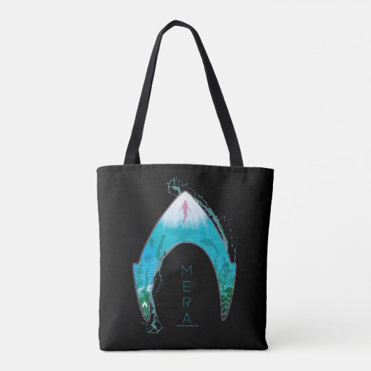 Aquaman See Through Mera Symbol Ocean Graphic Tasche (Rückseite)
