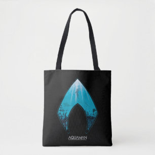 Aquaman sehen durch Aquaman Logo-Ozean-Grafik Tasche