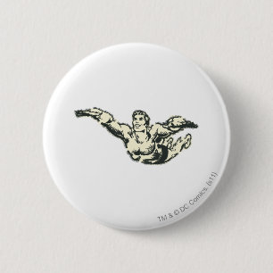 Aquaman Soars BW Button