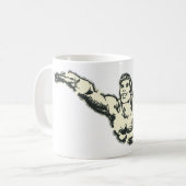 Aquaman Soars BW Kaffeetasse (Vorderseite Links)