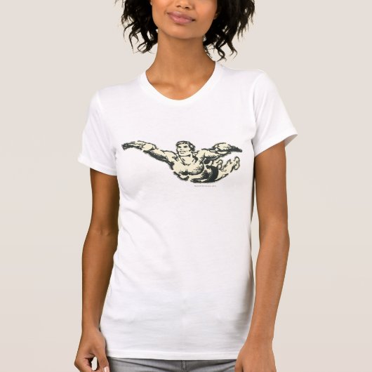 Aquaman Soars BW T-Shirt (Vorderseite)