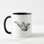 Aquaman Soars BW Tasse (Links)