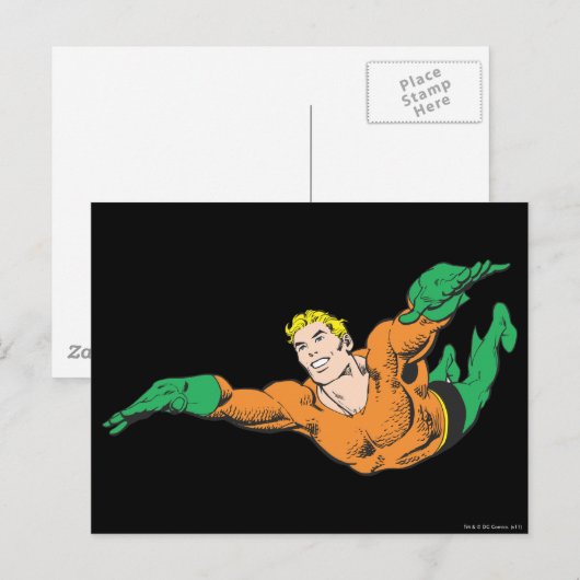 Aquaman Soars Postkarte (Vorne/Hinten)