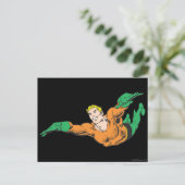 Aquaman Soars Postkarte (Stehend Vorderseite)