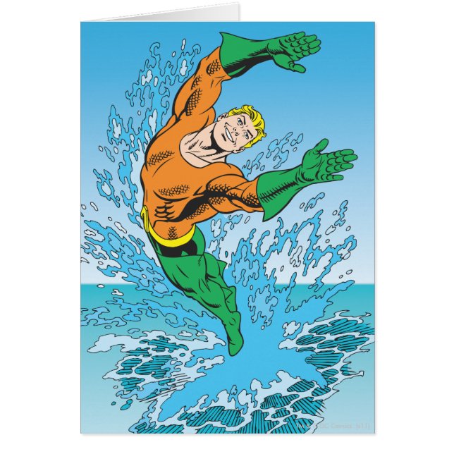 Aquaman springt aus dem Meer (Vorne)