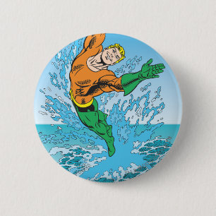 Aquaman springt aus dem Meer Button