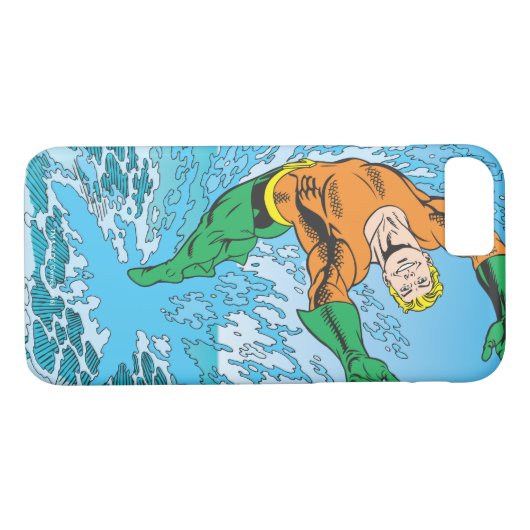 Aquaman springt aus dem Meer Case-Mate iPhone Hülle (Rückseite (Horizontal))