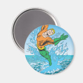 Aquaman springt aus dem Meer Magnet (Vorderseite/Rückseite)