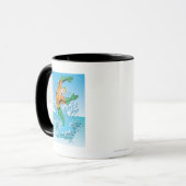 Aquaman springt aus dem Meer Tasse (Vorderseite Links)