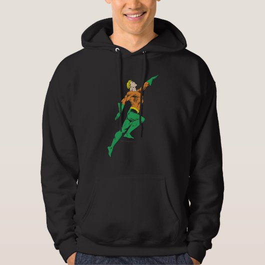 Aquaman springt hoch hoodie (Vorderseite)