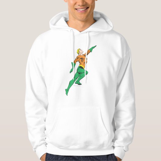 Aquaman springt hoch hoodie (Vorderseite)