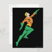 Aquaman springt hoch postkarte (Vorne/Hinten)