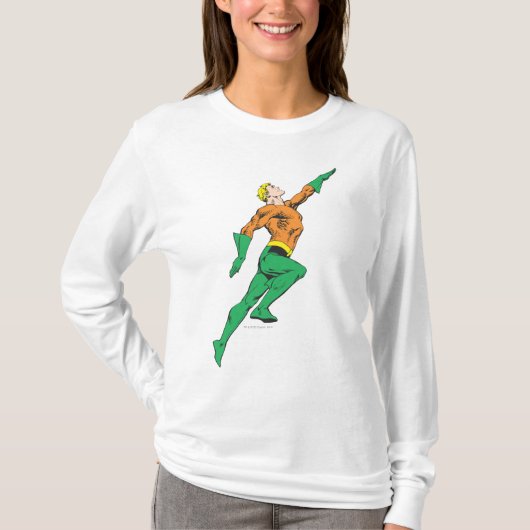 Aquaman springt hoch T-Shirt (Vorderseite)