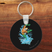 Aquaman springt in Wellen Schlüsselanhänger (Vorderseite)