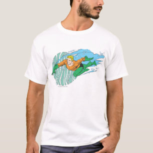 Aquaman springt nach links T-Shirt