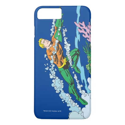 Aquaman springt über Korallen Case-Mate iPhone Hülle (Rückseite)