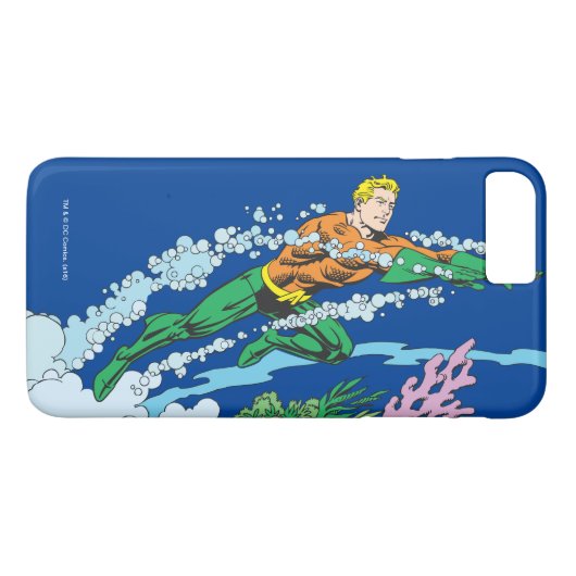 Aquaman springt über Korallen Case-Mate iPhone Hülle (Rückseite (Horizontal))