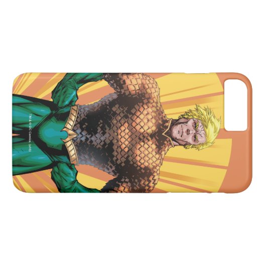Aquaman Stehend Case-Mate iPhone Hülle (Rückseite (Horizontal))