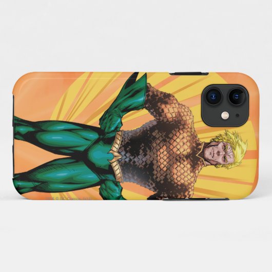 Aquaman Stehend Case-Mate iPhone Hülle (Rückseite (Horizontal))