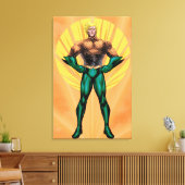 Aquaman Stehend Leinwanddruck (Insitu (Wohnzimmer))