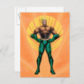 Aquaman Stehend Postkarte (Vorne/Hinten)