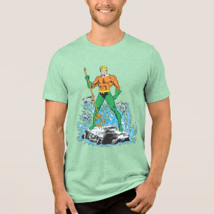 Aquaman steht mit Pitchfork Tri-Blend Shirt