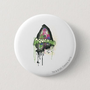 Aquaman - Twisted Innocence Letter Button