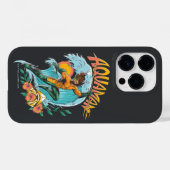 Aquaman und Trident Rising Surf Graphic Case-Mate iPhone Hülle (Rückseite (Horizontal))
