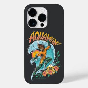 Aquaman und Trident Rising Surf Graphic Case-Mate iPhone 14 Pro Hülle