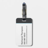 Aquaman und Trident Rising Surf Graphic Gepäckanhänger (Rückseite vertikal)