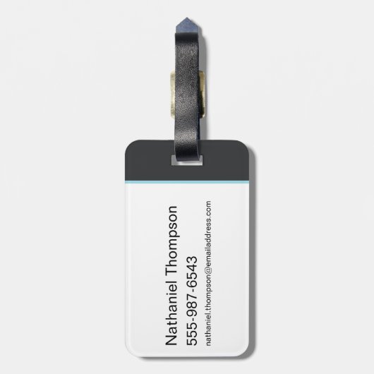 Aquaman und Trident Rising Surf Graphic Gepäckanhänger (Rückseite vertikal)