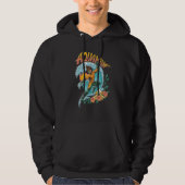 Aquaman und Trident Rising Surf Graphic Hoodie (Vorderseite)
