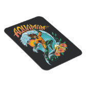 Aquaman und Trident Rising Surf Graphic Magnet (Rechte Seite)