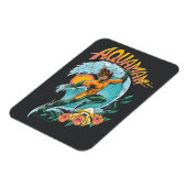 Aquaman und Trident Rising Surf Graphic Magnet (Linke Seite)