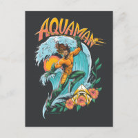 Aquaman und Trident Rising Surf Graphic