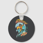 Aquaman und Trident Rising Surf Graphic Schlüsselanhänger (Rückseite)