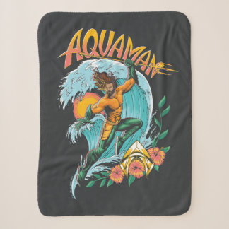 Aquaman und Trident Rising Surf Graphic Sherpadecke