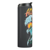 Aquaman und Trident Rising Surf Graphic Thermosbecher (Nach links gedreht)