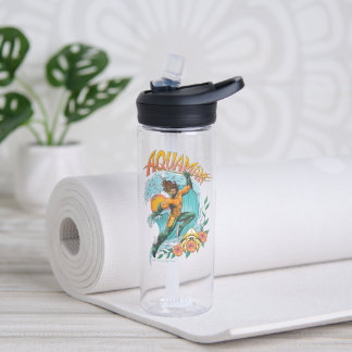 Aquaman und Trident Rising Surf Graphic Trinkflasche