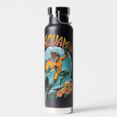 Aquaman und Trident Rising Surf Graphic Trinkflasche (Links)